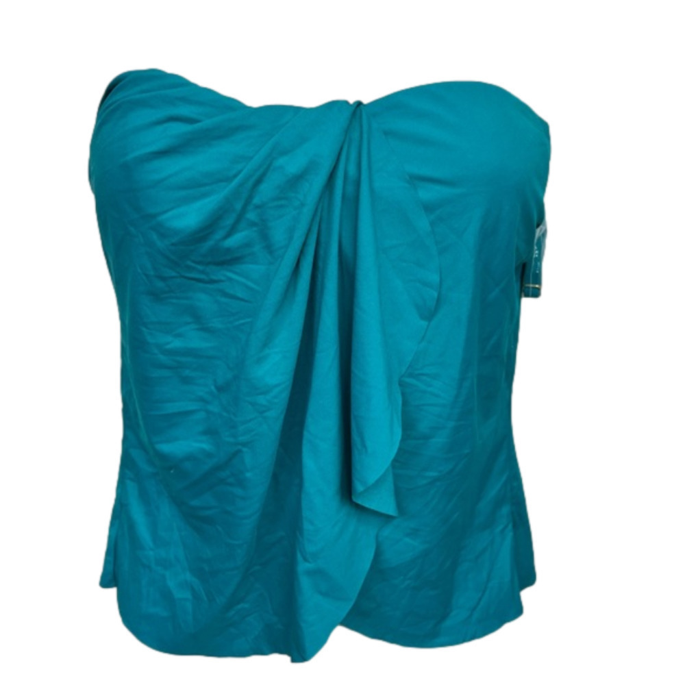 NWT Vince Camuto Bandeau Full Torso With Adjustable Removable Strap Swim Top